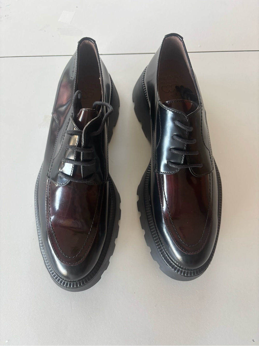 Wonders Leather Derby Oxfords-Size 37-NWOB